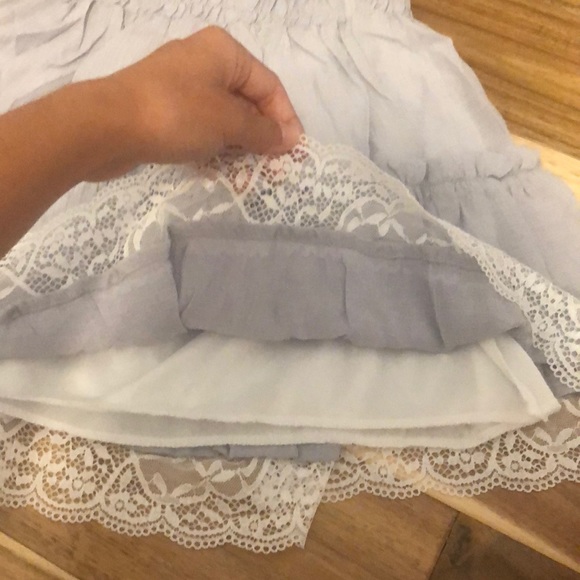 dusty blue skirt - Picture 3 of 4